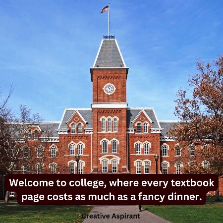First Day At College Funny Quotes 