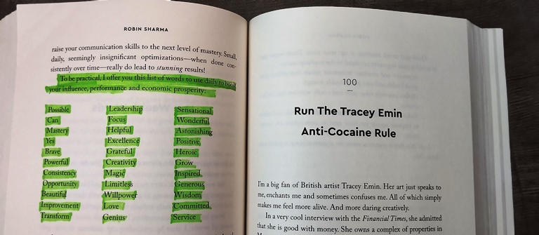 Use wealthy words