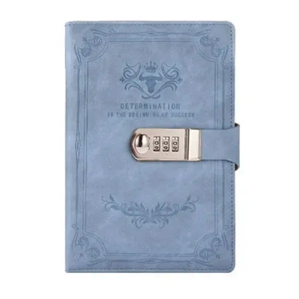 A5 Password Lock Notebook- 200 Pages | Secure Diary, Thickened Hand Ledger, Student Notepad & Binder - Image 7