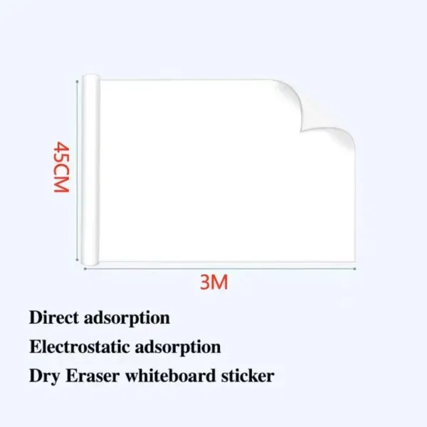 Whiteboard Wall Sticker – Premium Static Cling, Reusable & Easy to Clean | No Wall Damage, Ideal for Home, School, and Office - Image 6