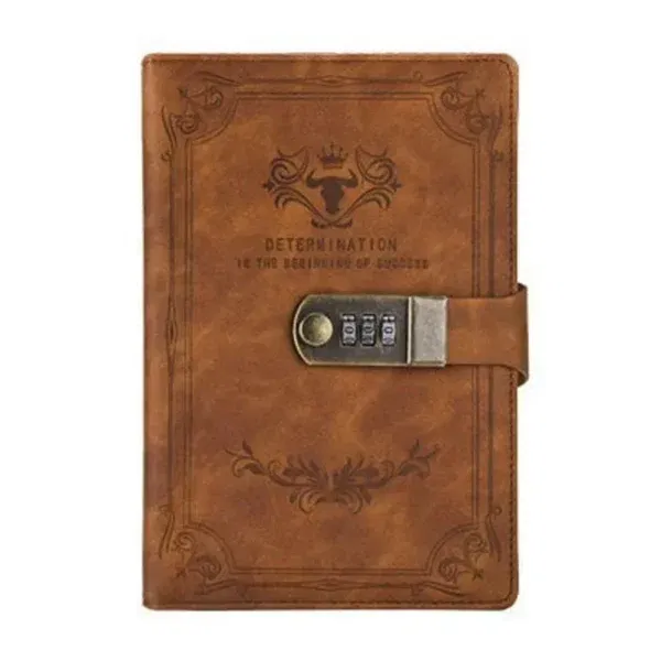 A5 Password Lock Notebook- 200 Pages | Secure Diary, Thickened Hand Ledger, Student Notepad & Binder - Image 9