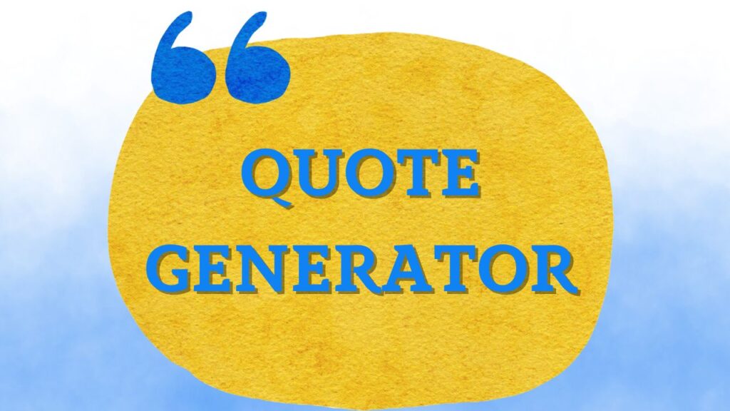 Quotes Generator