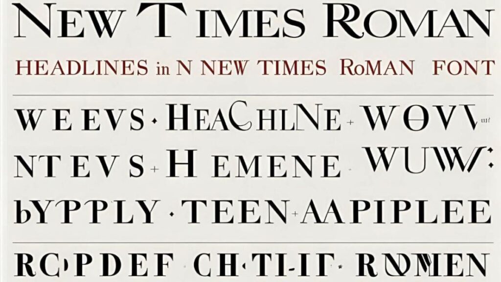 New Times Roman Font Generator