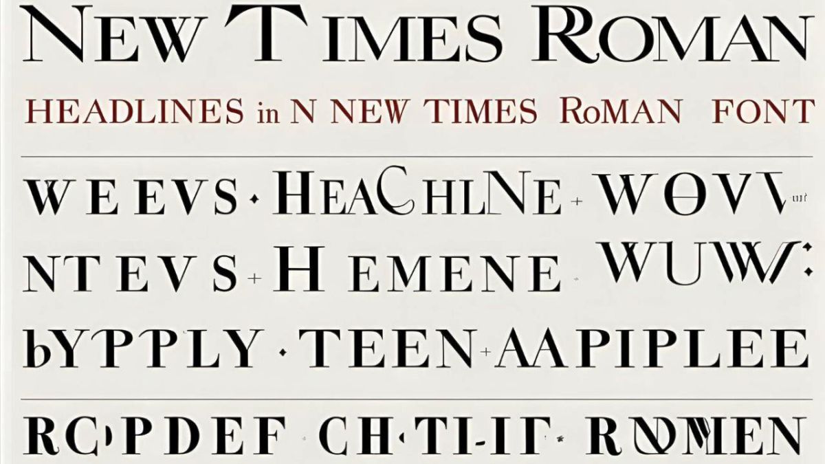 New Times Roman Font Generator