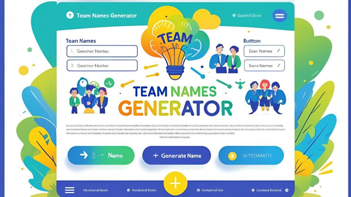 Team name generator using keywords