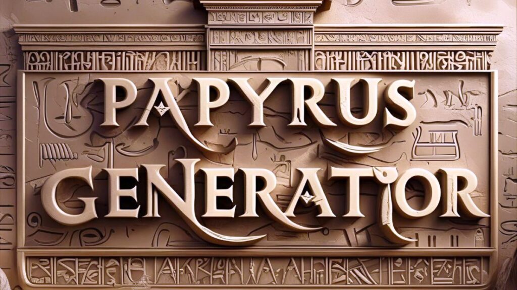 Papyrus Font Generator